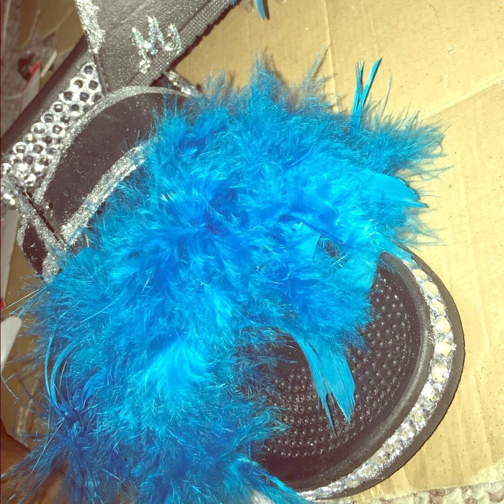 Handmade Furry/Feathery Slippers