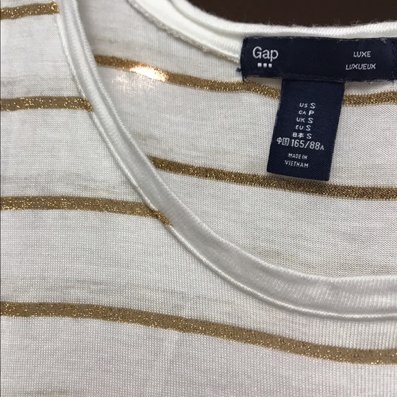 White and Gold Tank Top - Picture 2 of 2