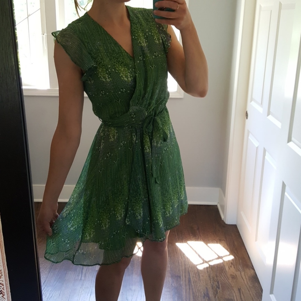 Green Anthropologie dress