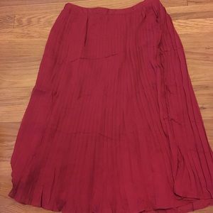 Wine/ red skirt!