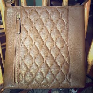 Quilted Molly Crossbody in "Sycamore Cognac"