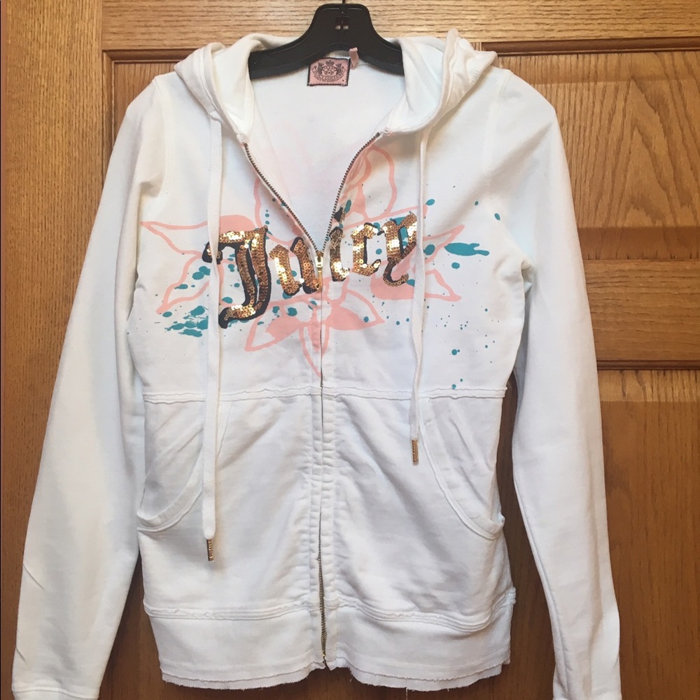 Juicy Couture zip up jacket with a hood