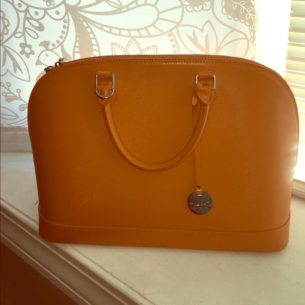 Authentic Orange Pulicati Tote with shoulder strap