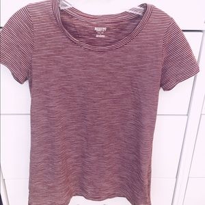 Striped crew-neck tee
