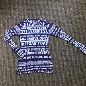Vintage lululemon Athletica Purple Mantra Tee