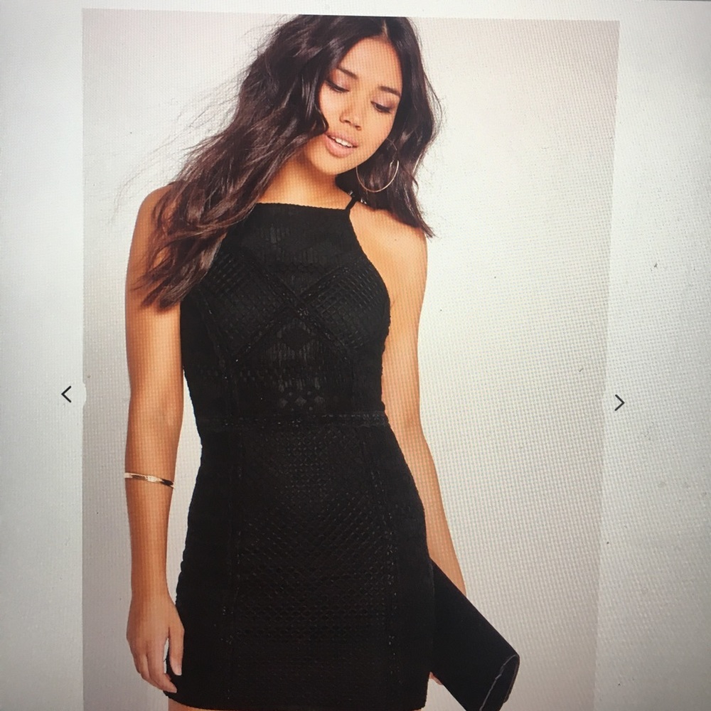Misguided lace bodycon dress