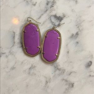 Kendra Scott "Danielle" Purple earrings!