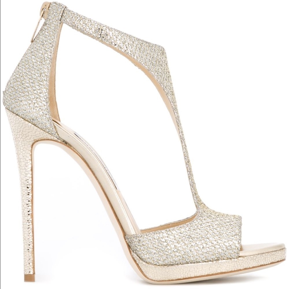 Jimmy Choo "Lana" heels in Champagne-  Brand New