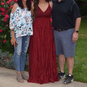 Boho Crochet Backless Maxi Dress