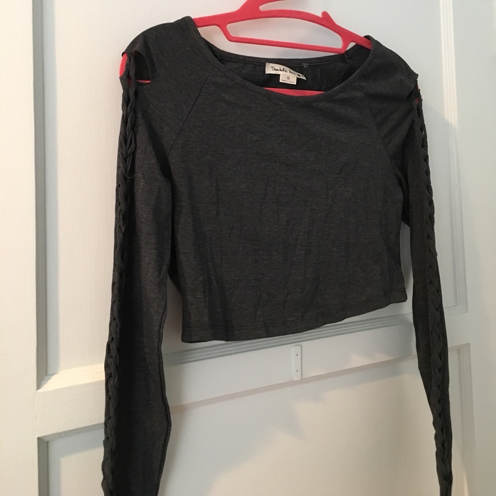 Charcoal crop top