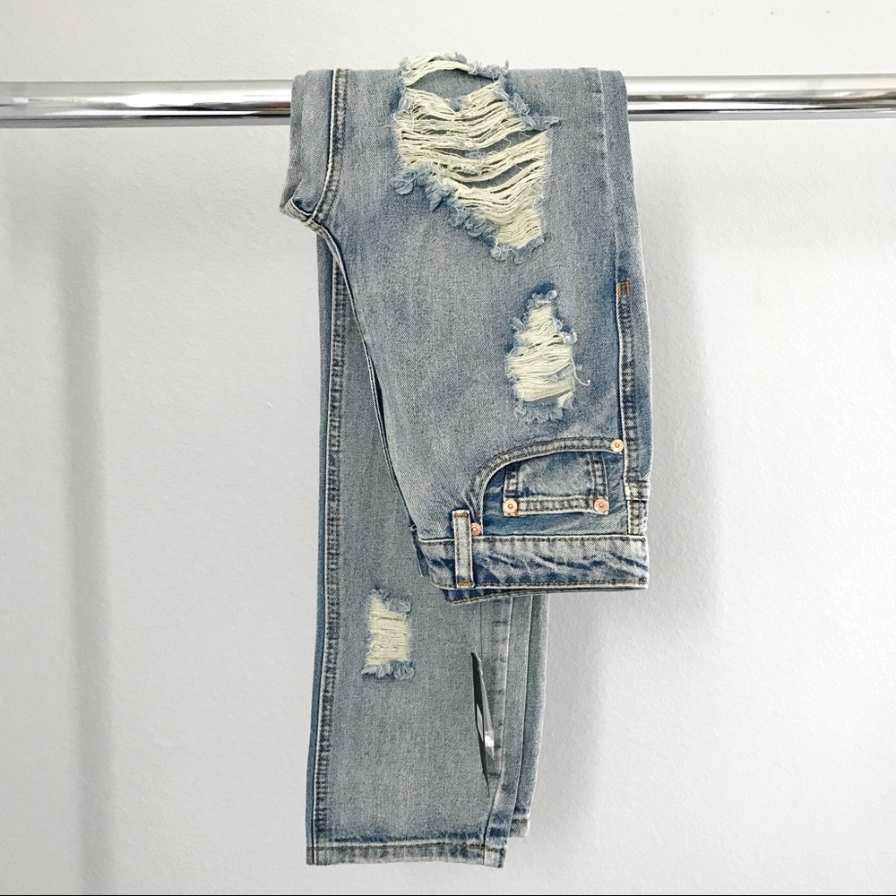 Shredded Boyfriend Jeans - Picture 8 of 8