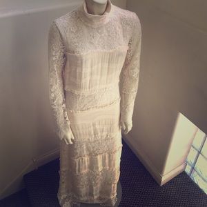 Creme floor length dress H&M exclusive