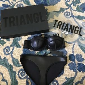 Black Milly Triangl Bikini - New York Noir