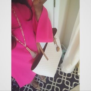 EXTRA PICS!! Micheal Kors Tote white/grey