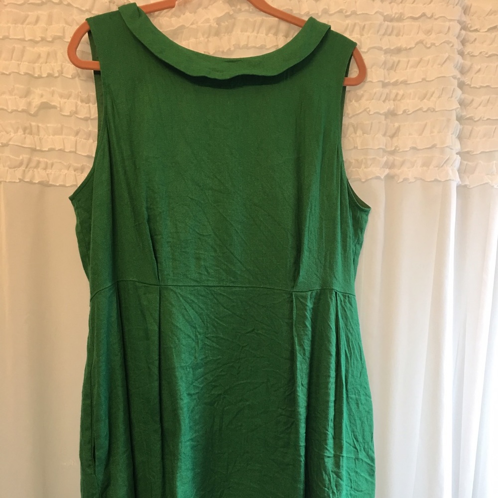 Lands end linen dress