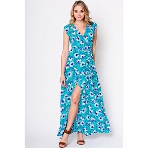 Yumi Kim SILK Swept Away Maxi Dress - Turq