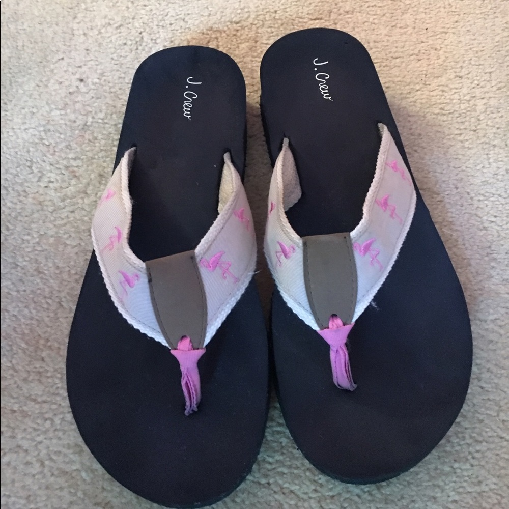 Jcrew wedge flip flops