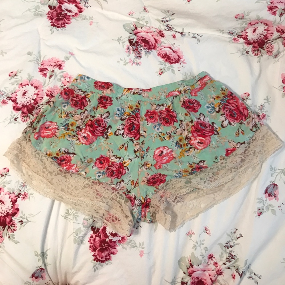 Urban Outfitters Floral Cotton Shorts