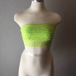 Free people bright green bandeau