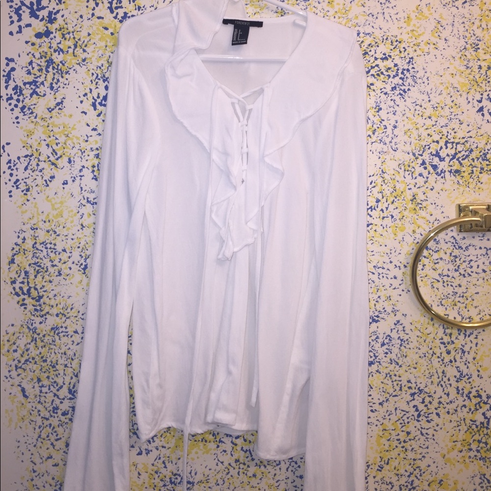 Ruffled Tie shirt