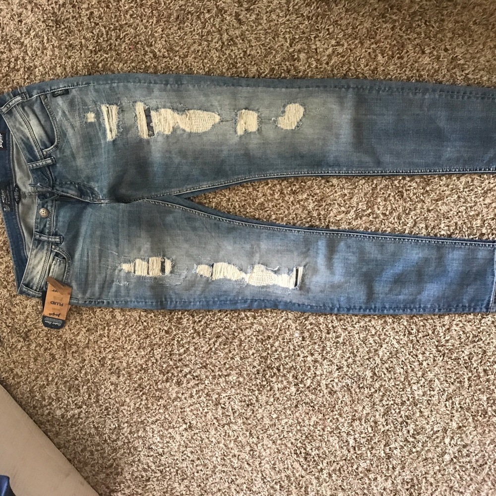 Silver capris