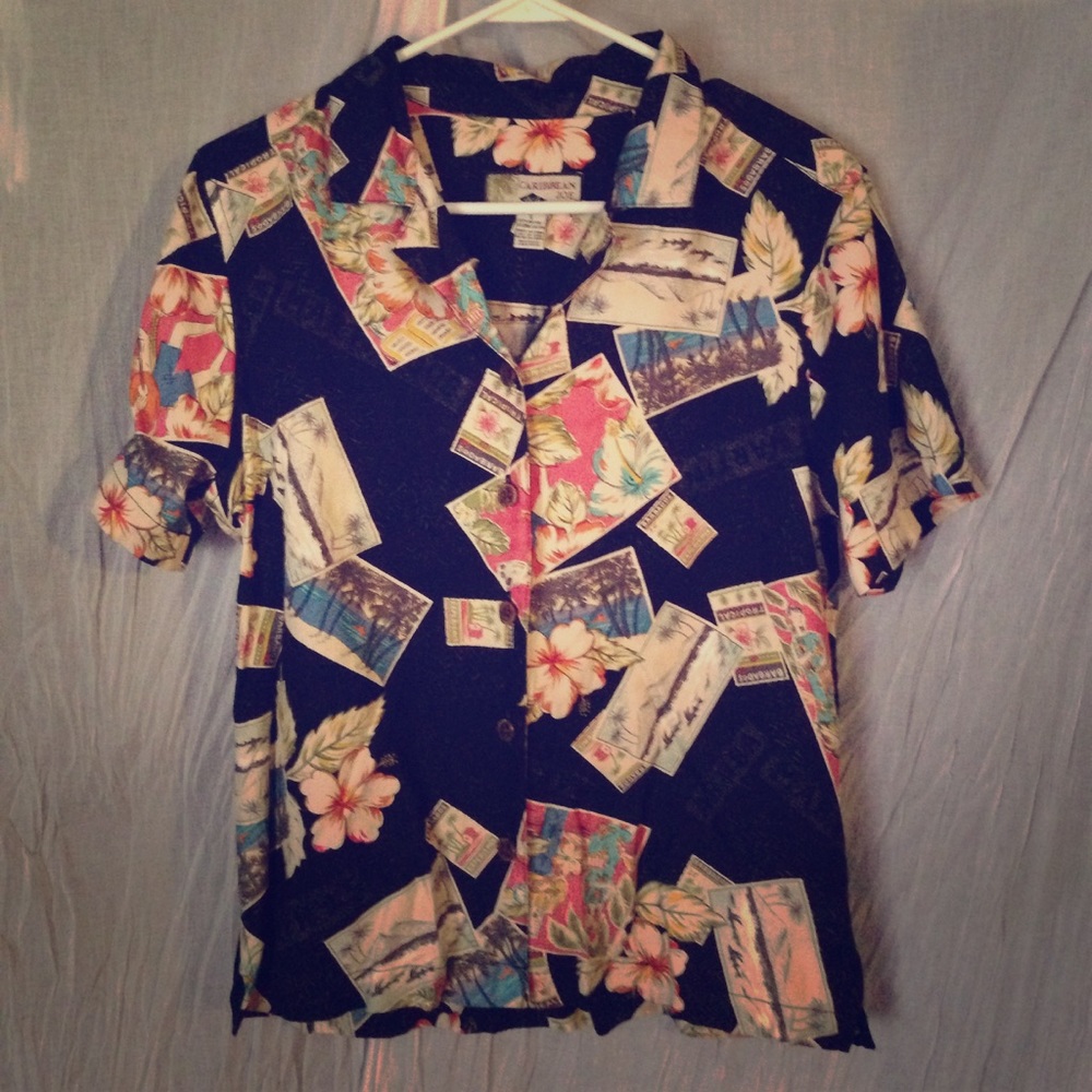 Caribbean Joe let go tropical shirt