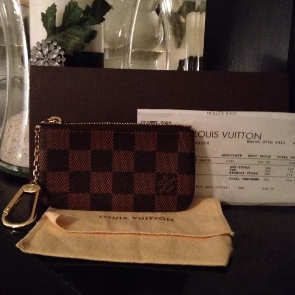 Auth Louis Vuitton Coin Cles Key Pouch