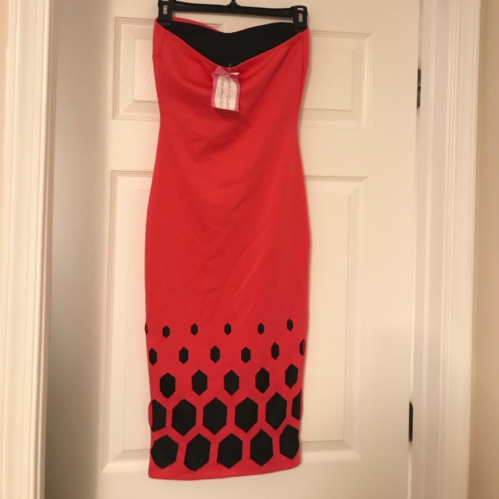 Pink and black party/formal dress - Picture 2 of 4
