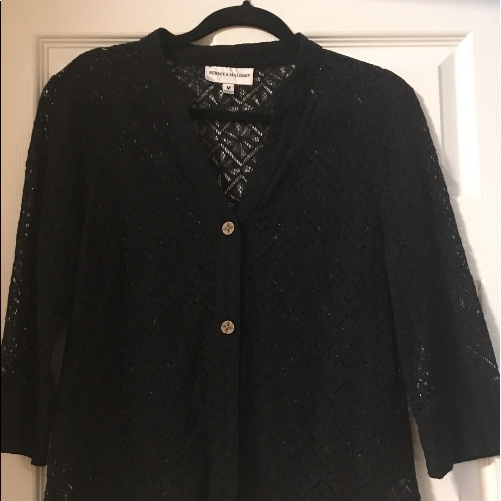 NEW-Rebecca Malone 3/4 length sleeves button down