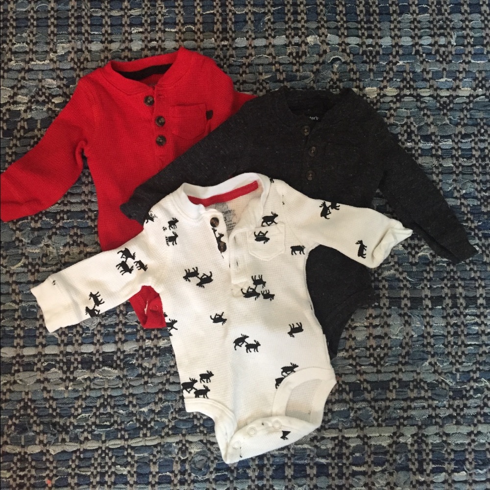 Three onesies- Carter's 3 months