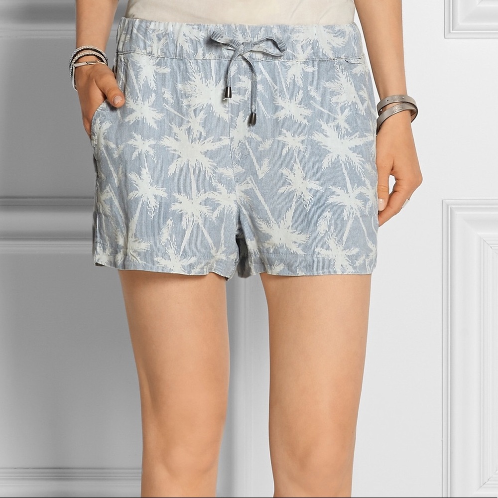 Splendid Blue Palm Shorts NWT Small Nordstrom