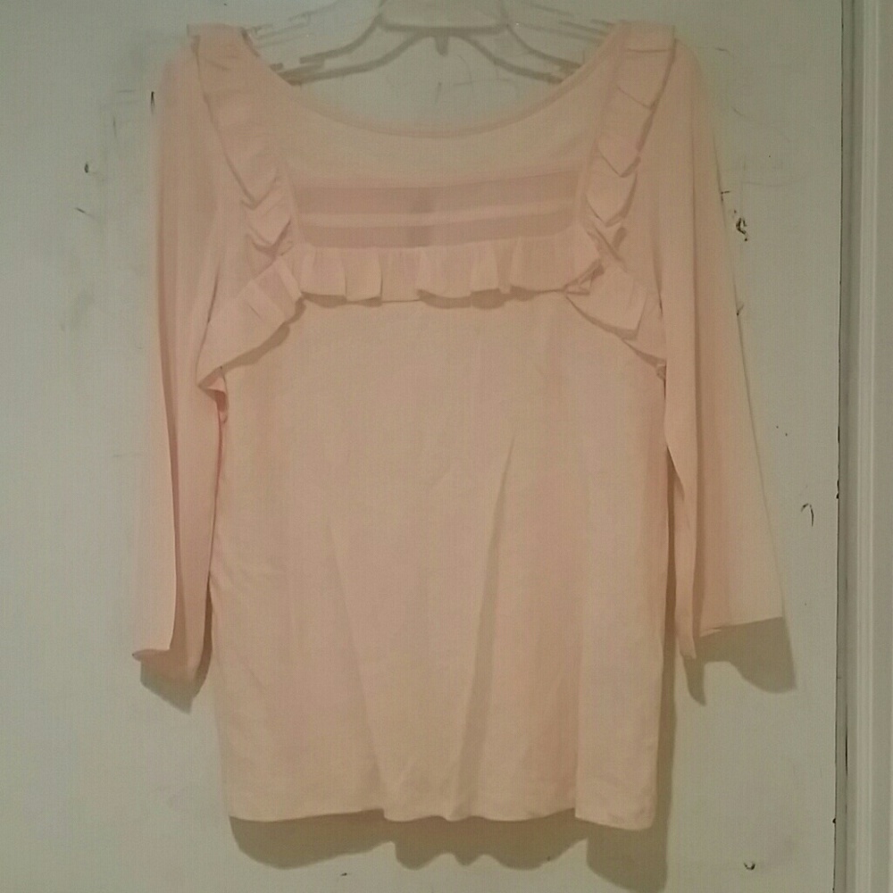 pink long sleeve shirt