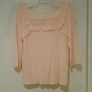 pink long sleeve shirt