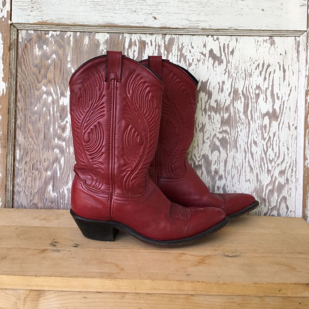 Abilene Boots red cowboy boots