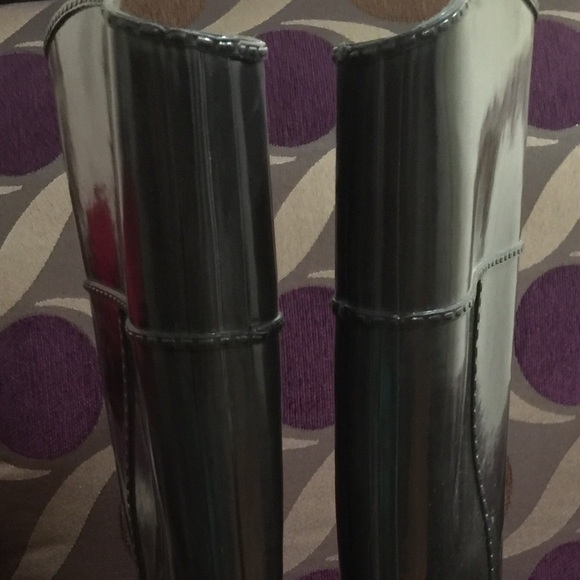 Michael Kors Rubber Tall Boots 9 Dark Green Rain Boots  Dark green Michael Kors rain boots