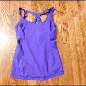 Lululemon purple cross back tank
