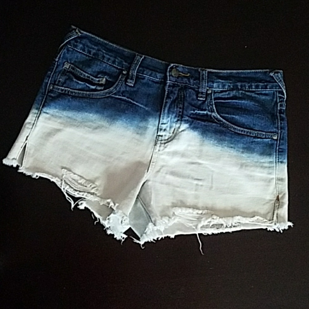 Free People Jean Torn Shorts