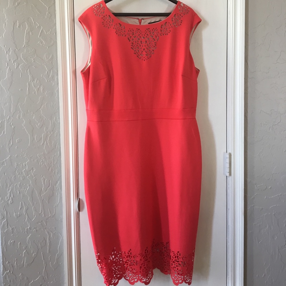 Beautiful Cutout Design on Coral Dress