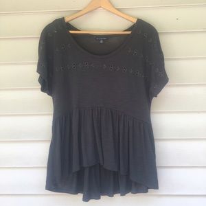 🇺🇸4th of July Sale🇺🇸Cutout Peplum Top