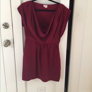 Parker Plum Silk Dress