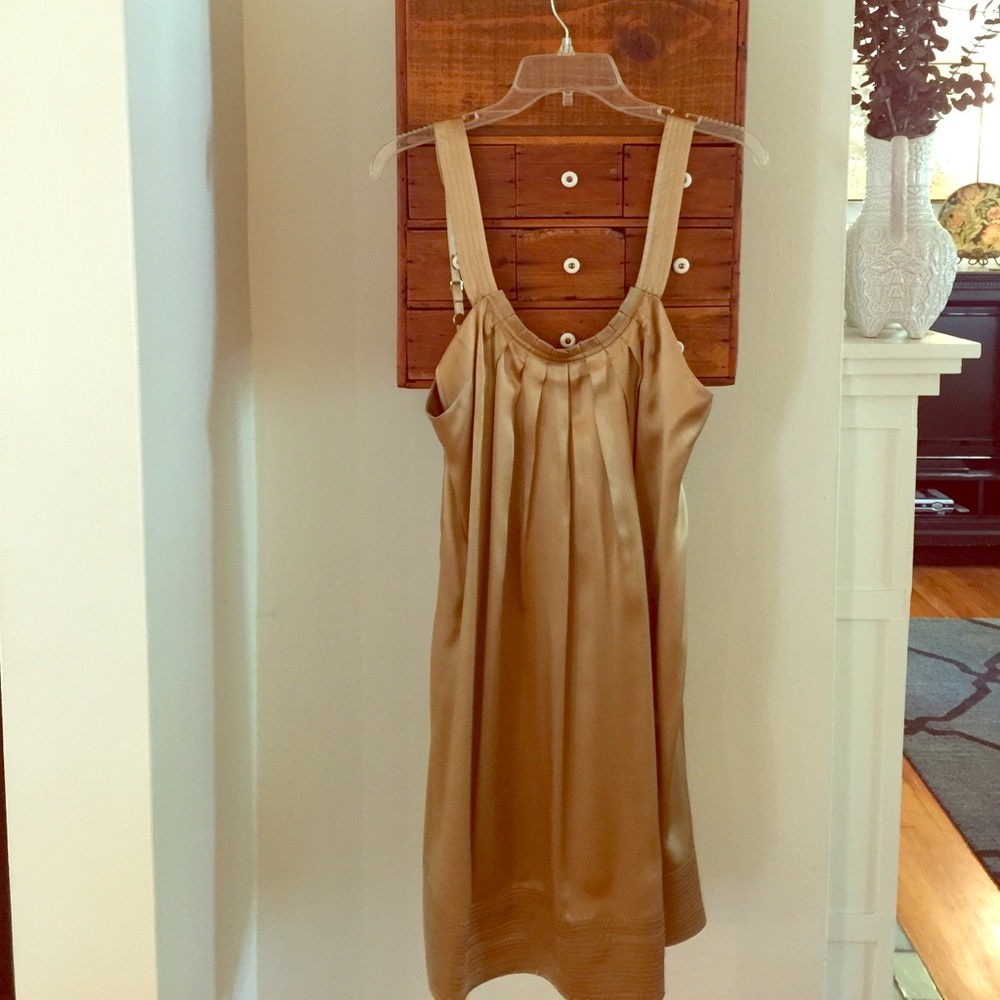 Gold sheath dress