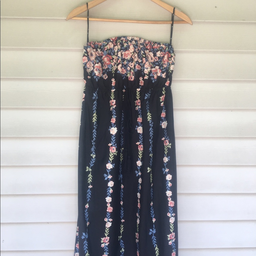 🇺🇸4th of July Sale🇹🇭Strapless Floral Dress