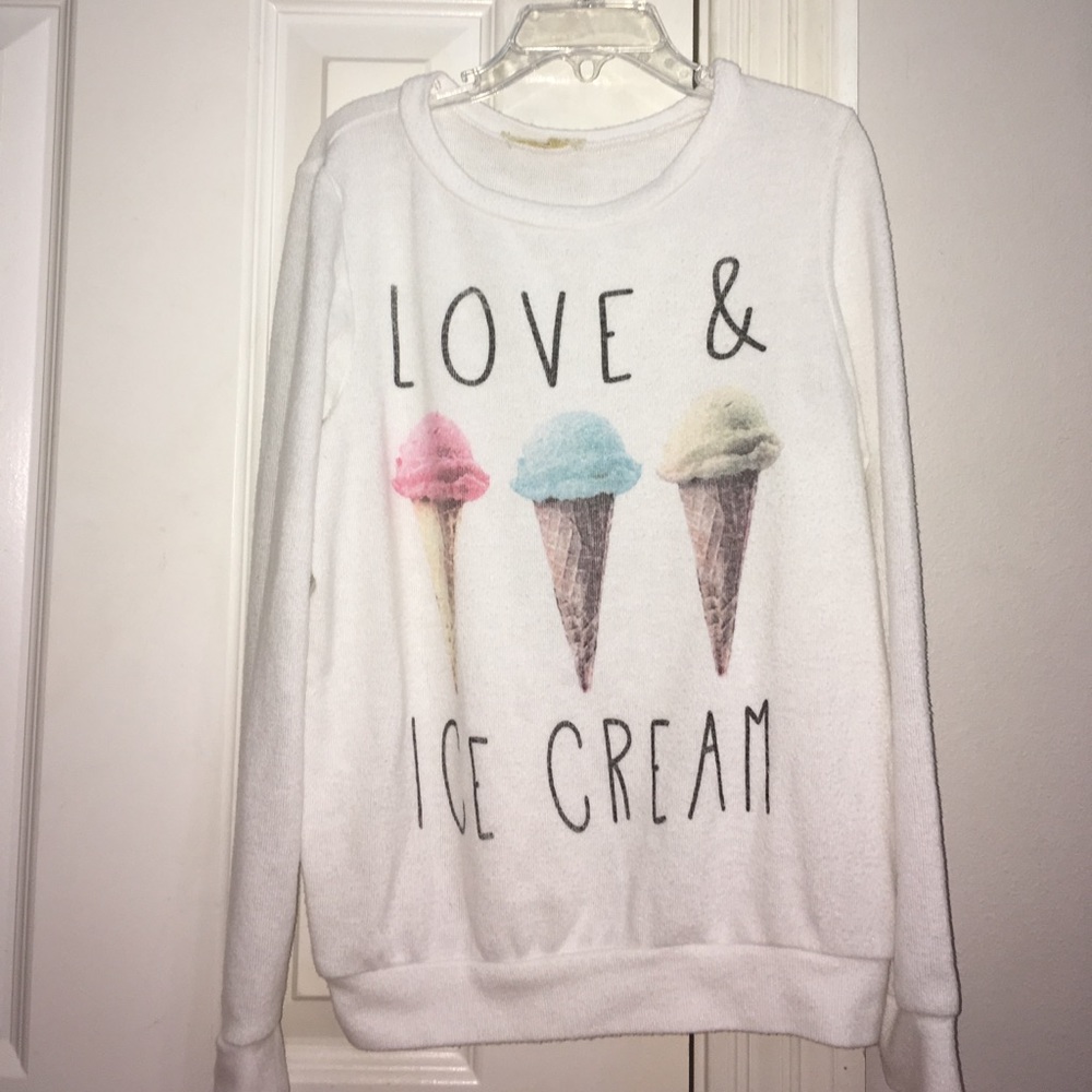 Love & Ice-cream Sweatshirt Top