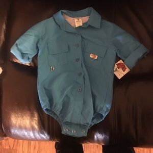 24m toddler boy blue fishing shirt