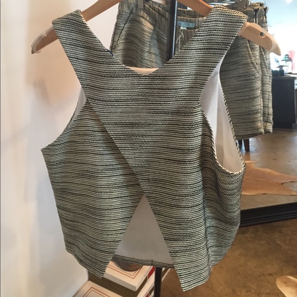 NWT Silver Tweed Top - Picture 2 of 4