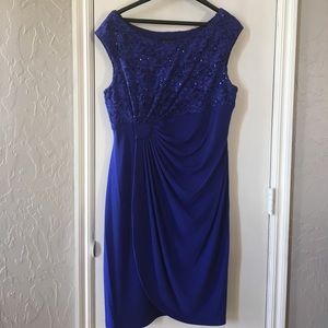 Beautiful Royal Blue Sequin Top Dress
