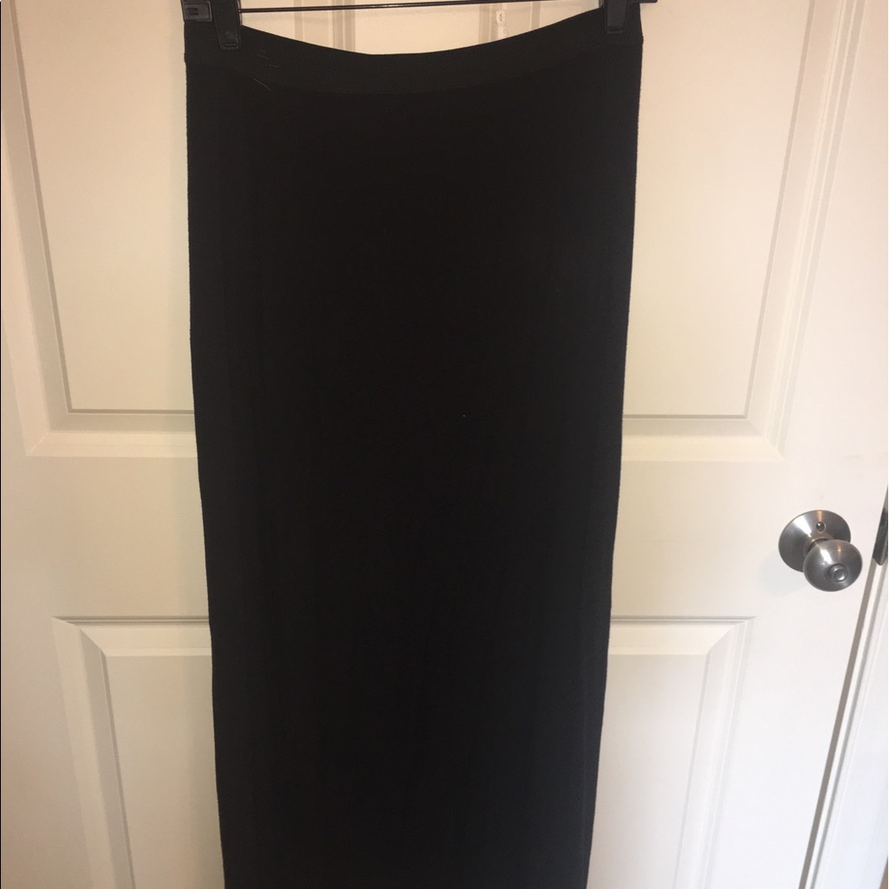 Free People Black Maxi Skirt