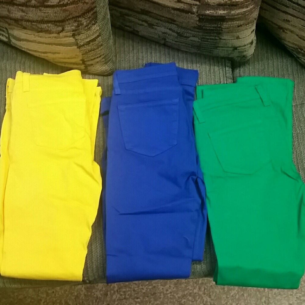 Colored skinny jeans
