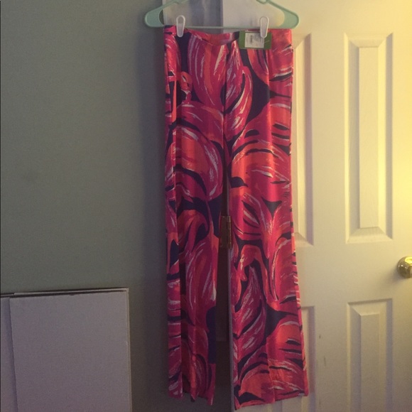 Lily Pulitzer Palazzo Pants NWT in Plume Bloom - Picture 1 of 4