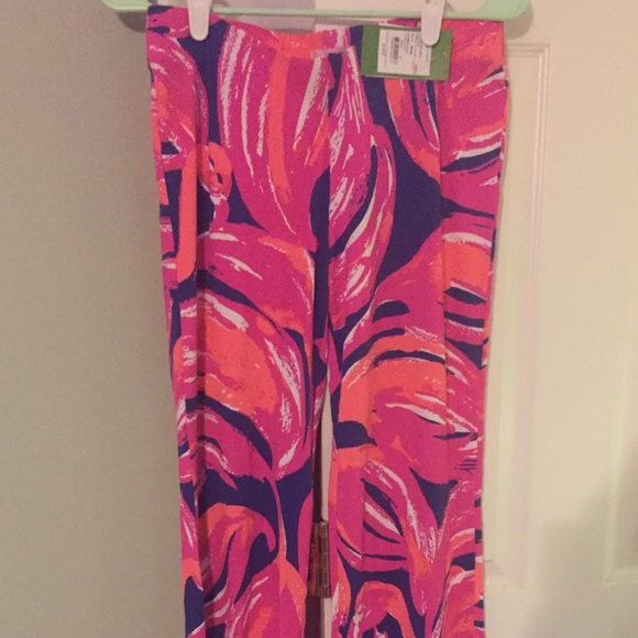 Lily Pulitzer Palazzo Pants NWT in Plume Bloom - Picture 4 of 4